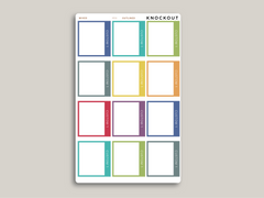 CUSTOM A5 Daily Dot Grid Appointment Full Box Planner Stickers for MakseLife Planner R59