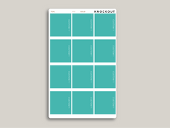 CUSTOM A5 Daily Dot Grid Appointment Full Box Planner Stickers for MakseLife Planner R59