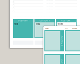 CUSTOM A5 Daily Dot Grid Appointment Full Box Planner Stickers for MakseLife Planner R59