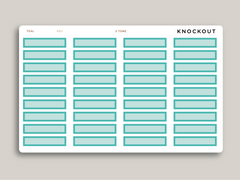 A5 Daily Habit Box Planner Stickers for MakseLife Planner R60