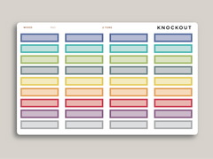 A5 Daily Habit Box Planner Stickers for MakseLife Planner R60