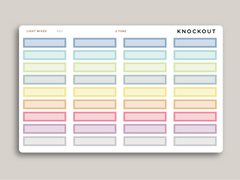 A5 Daily Habit Box Planner Stickers for MakseLife Planner R60