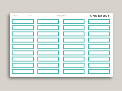 A5 Daily Habit Box Planner Stickers for MakseLife Planner R60