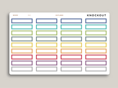 A5 Daily Habit Box Planner Stickers for MakseLife Planner R60