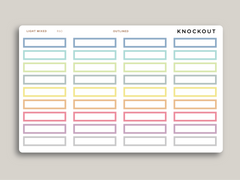 A5 Daily Habit Box Planner Stickers for MakseLife Planner R60