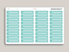 A5 Daily Habit Checkbox Planner Stickers for MakseLife Planner R61