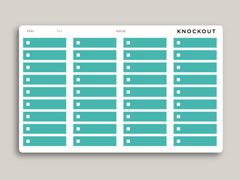 A5 Daily Habit Checkbox Planner Stickers for MakseLife Planner R61