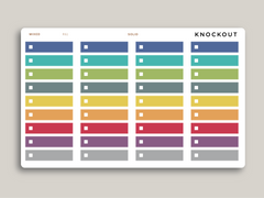 A5 Daily Habit Checkbox Planner Stickers for MakseLife Planner R61