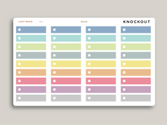 A5 Daily Habit Checkbox Planner Stickers for MakseLife Planner R61