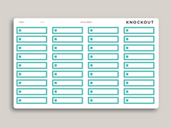 A5 Daily Habit Checkbox Planner Stickers for MakseLife Planner R61
