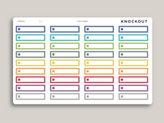 A5 Daily Habit Checkbox Planner Stickers for MakseLife Planner R61