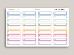 A5 Daily Habit Checkbox Planner Stickers for MakseLife Planner R61