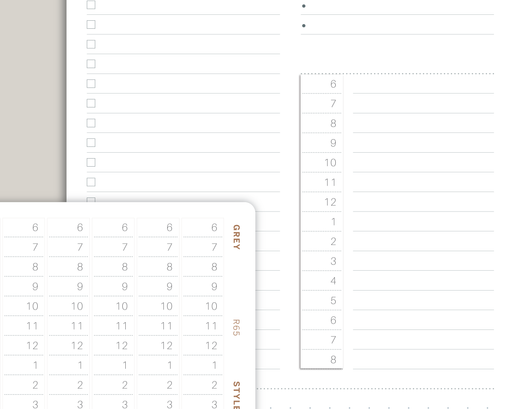 Time Strip Planner Stickers for MakseLife Daily Planner R65