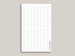 Time Strip Planner Stickers for MakseLife Daily Planner R65