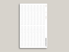 Time Strip Planner Stickers for MakseLife Daily Planner R65