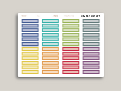 Monthly Label Planner Stickers for MakseLife Daily Planner R66