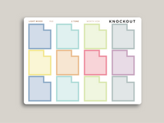 Monthly Box with Date Cut-out Planner Stickers for MakseLife Daily Planner R68