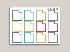 Monthly Box with Date Cut-out Planner Stickers for MakseLife Daily Planner R68