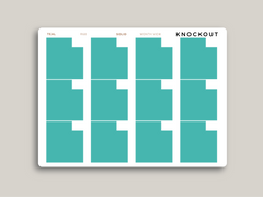 Monthly Box with Date Cut-out Planner Stickers for MakseLife Daily Planner R68