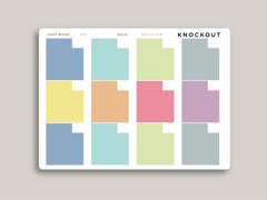 Monthly Box with Date Cut-out Planner Stickers for MakseLife Daily Planner R68