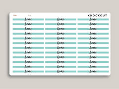 Transparent Highlight Header Stickers for MakseLife Daily Planner R74