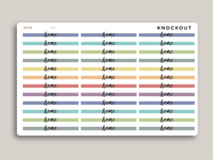 Transparent Highlight Header Stickers for MakseLife Daily Planner R74