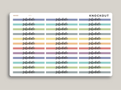 Transparent Highlight Header Stickers for MakseLife Daily Planner R74