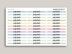 Transparent Highlight Header Stickers for MakseLife Daily Planner R74