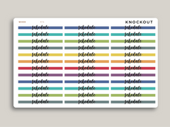 Highlight Header Stickers for MakseLife Daily Planner R74