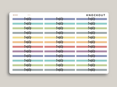 Transparent Highlight Header Stickers for MakseLife Daily Planner R74
