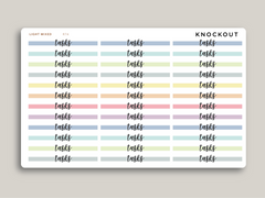 Transparent Highlight Header Stickers for MakseLife Daily Planner R74