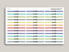 Transparent Highlight Header Stickers for MakseLife Daily Planner R74