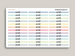 Transparent Highlight Header Stickers for MakseLife Daily Planner R74