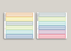 A5 Daily Week View Cover Strip Planner Stickers for MakseLife Planner R77