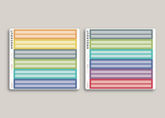 A5 Daily Week View Cover Strip Planner Stickers for MakseLife Planner R77