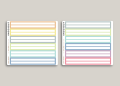 A5 Daily Week View Cover Strip Planner Stickers for MakseLife Planner R77