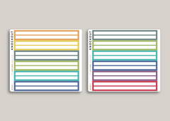 A5 Daily Week View Cover Strip Planner Stickers for MakseLife Planner R77