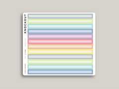 A5 Daily Date Cover Strip Planner Stickers for MakseLife Planner R78