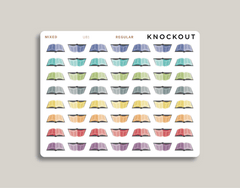 Book Icon Planner Stickers for MakseLife Planner regular mixed