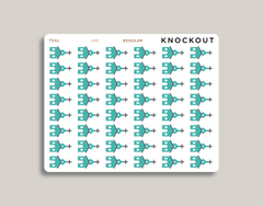 Church Icon Planner Stickers for MakseLife Planner regular teal