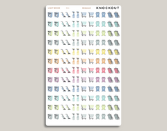 Cleaning Icon Sampler Planner Stickers for MakseLife Planner R86
