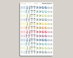 Communication Sampler Icon Sticker Makselife Planner regular light mixed