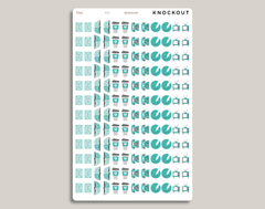 Communication Sampler Icon Sticker Makselife Planner regular teal
