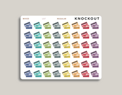 Credit Card Icon Planner Stickers for MakseLife Planner regular mixed