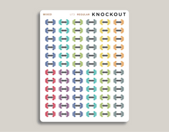 Dumbbell Icon Stickers Makselife Planner regular mixed