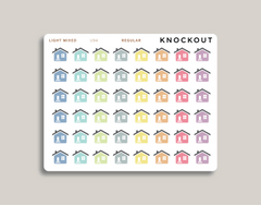 Home Icon Stickers for MakseLife Planner regular light mixed