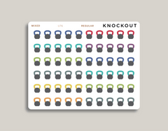 Kettlebell Icon Sticker Makselife Planner regular mixed