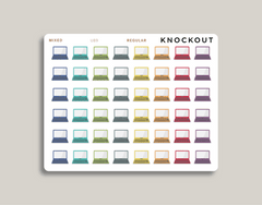 Laptop Computer Icon Planner Stickers for MakseLife Planner regular mixed