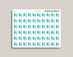 Meal Plan Icon Sticker Makselife Planner regular teal
