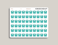 Scale icon sticker makselife planners regular teal